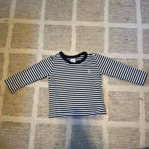 Nordstrom Kids Striped Long Sleeve Tee - Navy & White